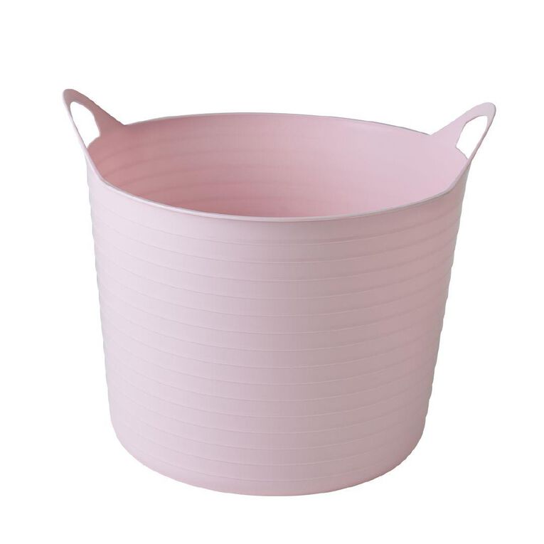 Living & Co Round Flexi Tub 42L Pink Light 42L