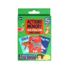 Learn Through Play Te Reo Memory Game Te Reo Actions 40 Cards