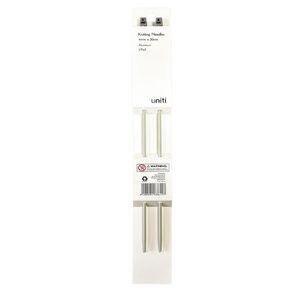 Uniti Knitting Aluminium Needles 4mm 35cm 2 Pack