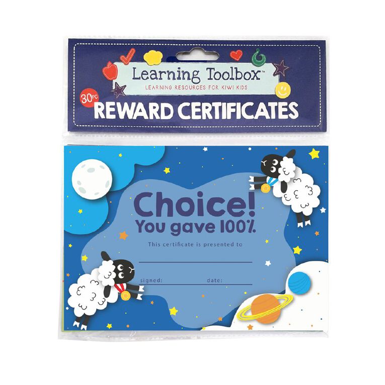 Learning Toolbox Reward Certificates Sheep 30 Pieces A5