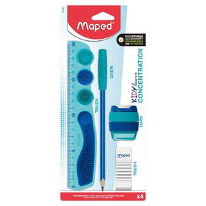 Maped Kidy Learn Concentration Stationery Set Blue