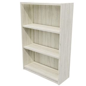 Zealand Commercial Bookcase 3 Tier Coastal Elm