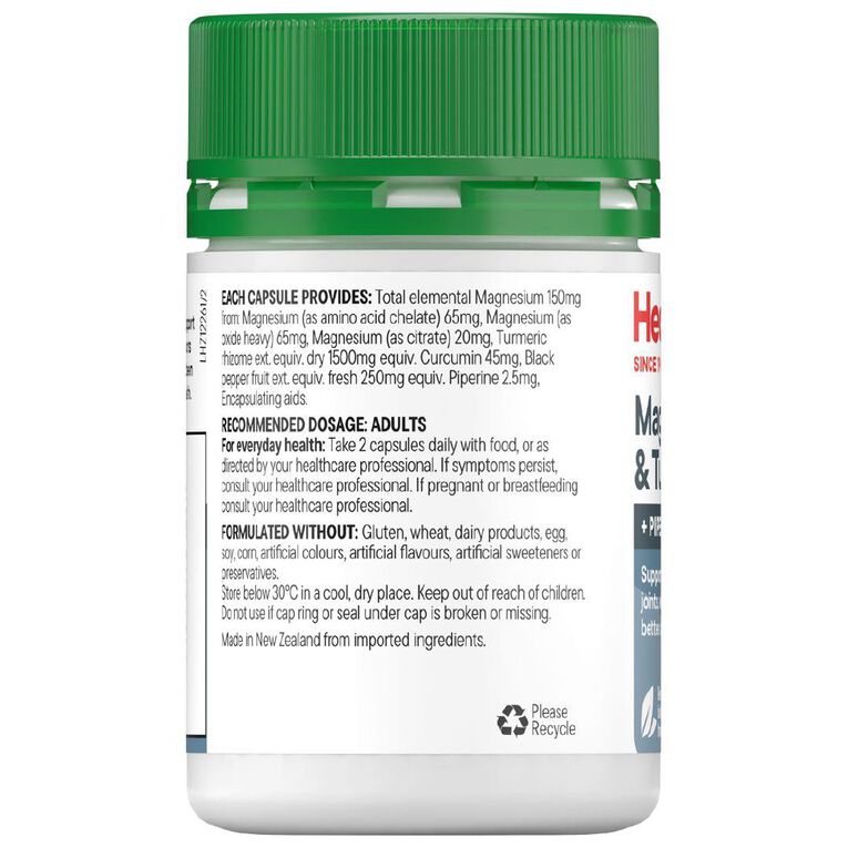 Healtheries Magnesium + Tumeric 60s