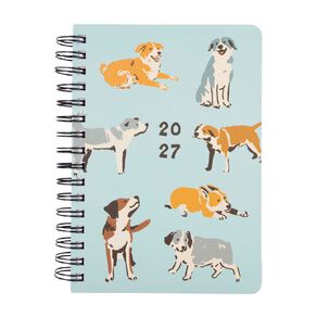 Uniti 2027 A5 Date To Page Diary Dogs