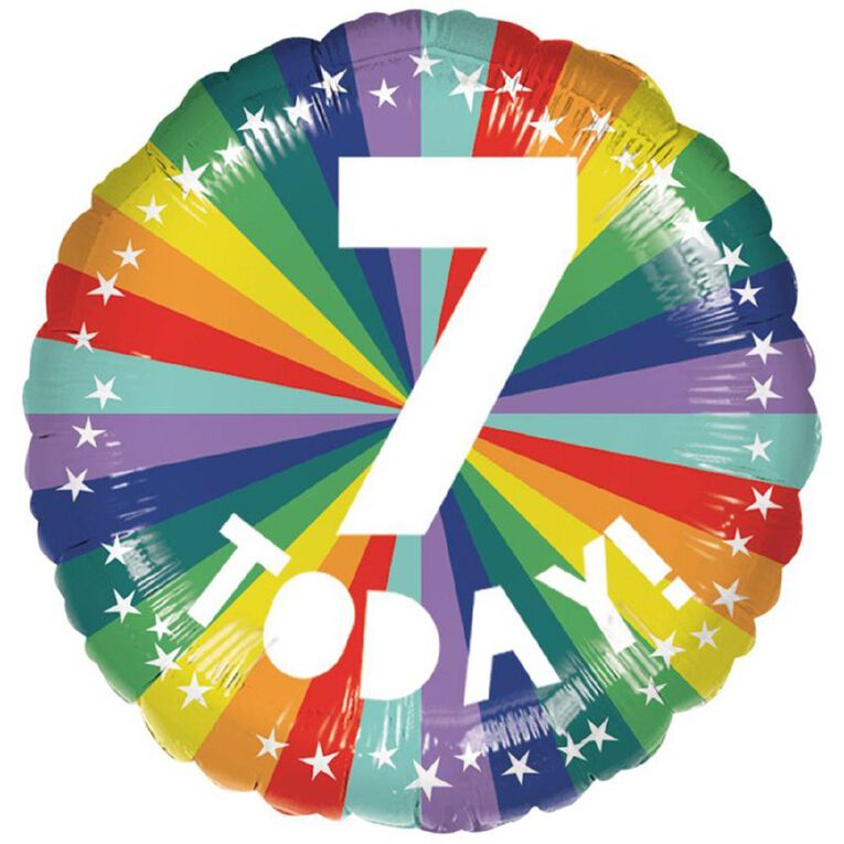 Anagram 45cm Standard Candy Rainbow 7 Today Balloon