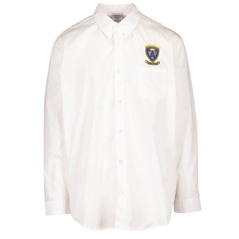Schooltex Porirua College Long Sleeve Shirt with Embroidery
