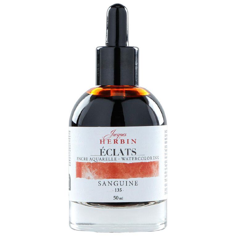 Jacques Herbin Eclats Watercolour Ink 135 50ml Blood Orange Orange