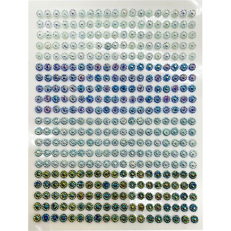 Uniti Gem Stickers 380pcs Blue