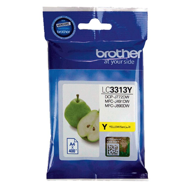 Brother Ink LC3313Y Yellow 400 Pages