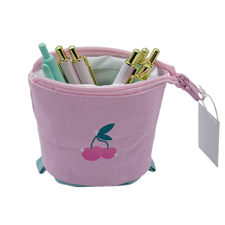 Uniti Stationery Clubhouse Pencil Case Stretchable Cherry Multi-Coloured