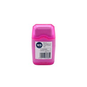 WS Pencil Sharpener and Eraser Combo Pink