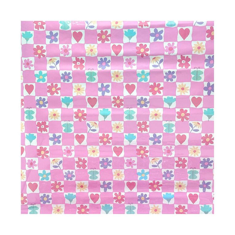 WS Book Covering Floral 45cm x 1m