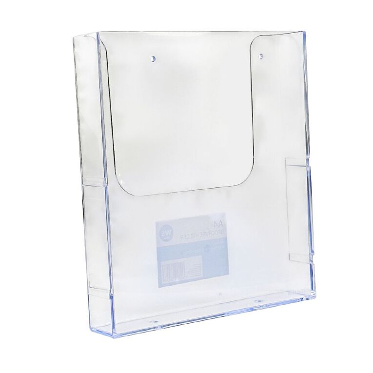 WS Brochure Holder A4 Wall Clear A4