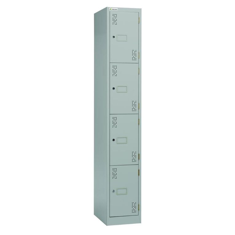 Precision 4 Tier Locker Silver Grey