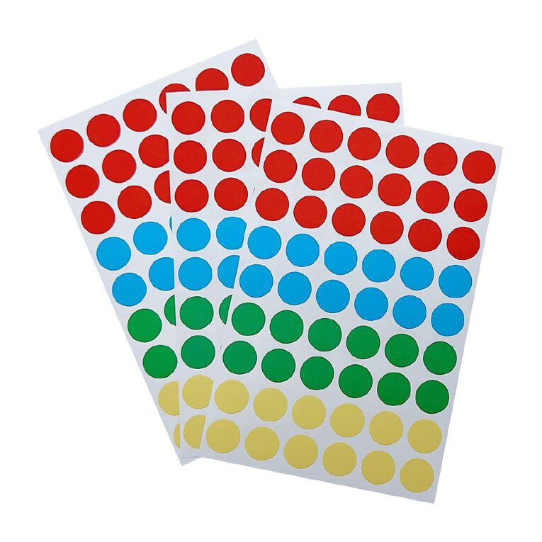 WS Dot Stickers 162 Labels 12mm Diameter