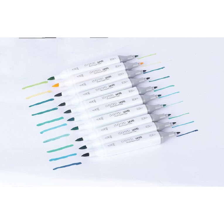 Uniti Dual Ended Artist Markers 80 Pack Assorted