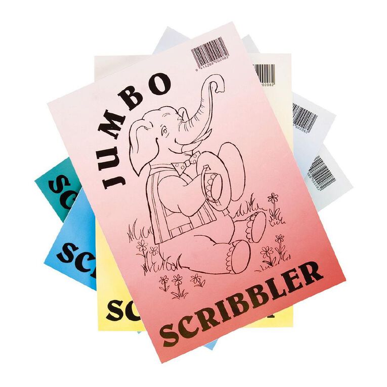 WS Jumbo Scribbler Jotter Pad 120 Leaf White A4