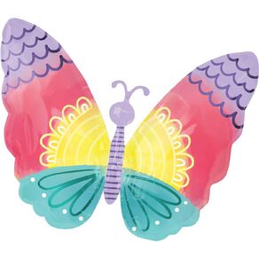 Anagram Standard Shape Pastel Butterfly Balloon