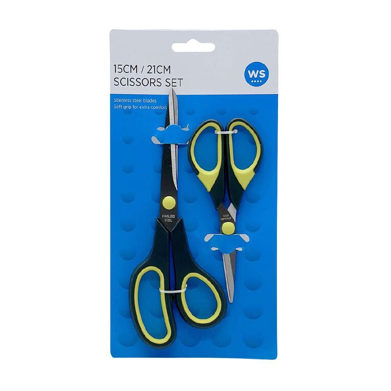 WS Scissors Soft Grip 6/8 inch Grey