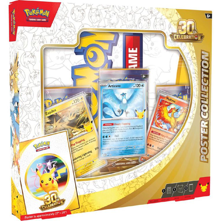 Pokemon 30th Celebration Poster Box - 1 PER CUSTOMER - Warehouse Stationery