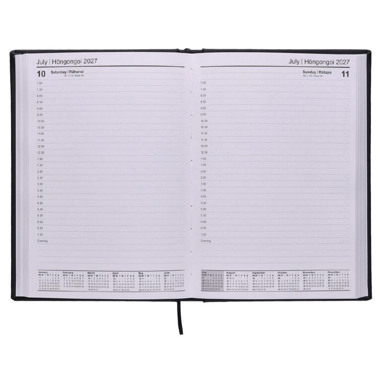 WS 2027 Diary A5 Day to Page Black