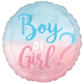 Anagram 45cm Standard Boy Or Girl Reveal Balloon