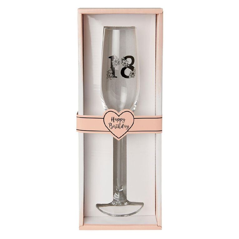Party Inc 18th Champagne Flute 250ml
