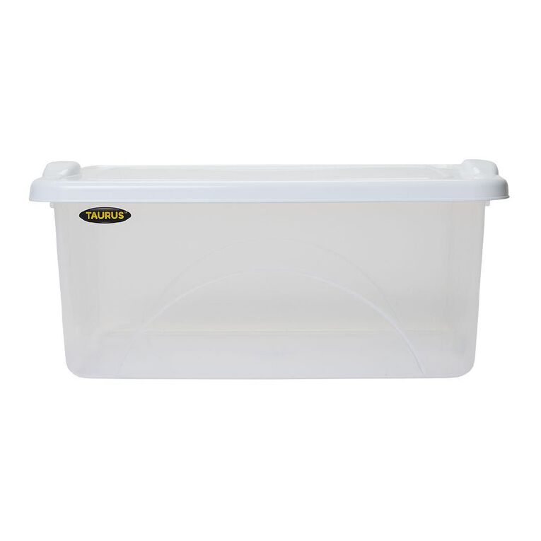 Taurus Clear View Storage Organiser with Lid Assorted 20L