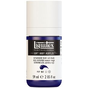 Liquitex Soft Body S1 Acrylic Paint Ultra Blue Red Shade