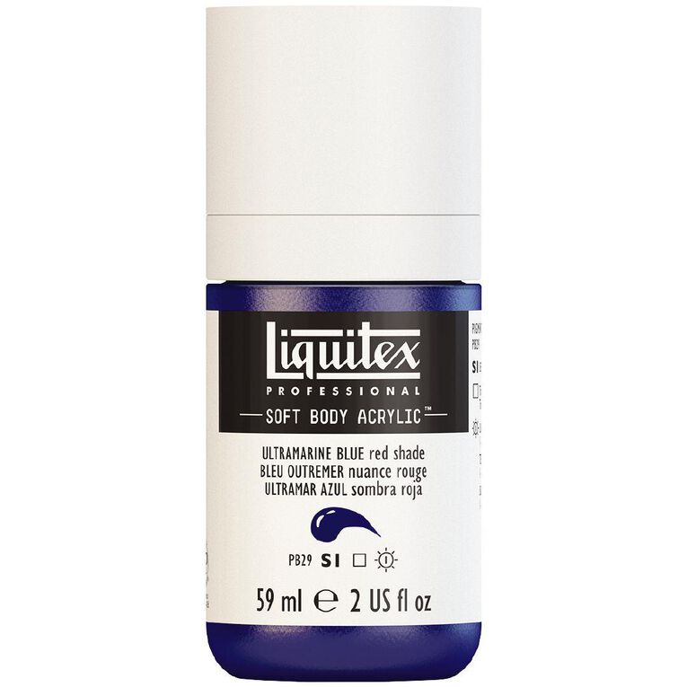 Liquitex Soft Body S1 Acrylic Paint Ultra Blue Red Shade