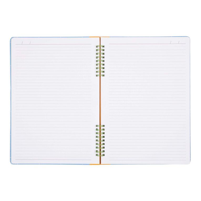 Uniti Stationery Checker Blue A4 Notebook