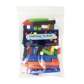 Learning Toolbox Number Rods Set 74 Pieces Multi-Coloured