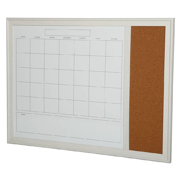 WS Whiteboard Monthly Planner Cork Combo