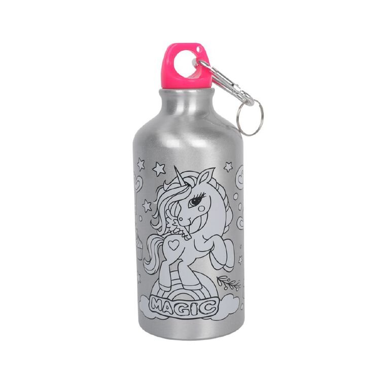 Uniti Craft Kids DIY Water Bottle Colouring Kit Unicorn