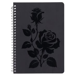 Uniti Stationery Rose A5 Notebook Black
