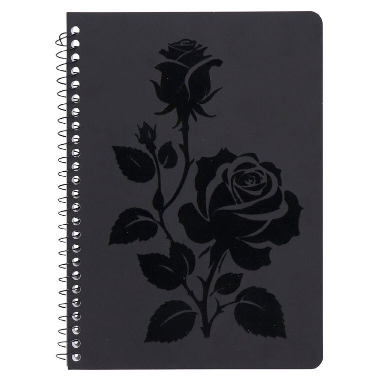 Uniti Stationery Rose A5 Notebook Black