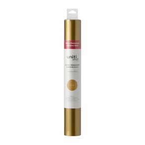 Uniti Craft Adults Glossy Permanent Vinyl Gold 30.5cm x 50cm