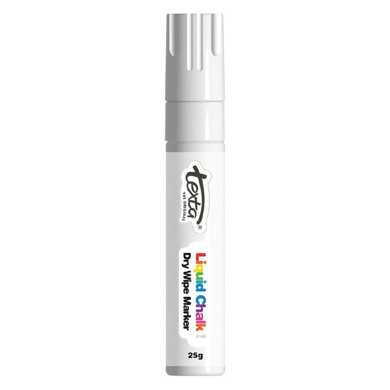 Texta Jumbo Liquid Chalk Drywipe Chisel Tip 15mm White