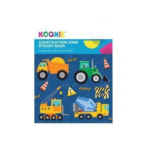 Kookie Mini Sticker Book 12 Sheets Contruction Zone
