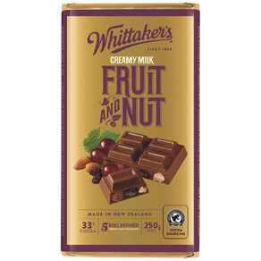 Whittaker's Fruit and Nut Block 250g