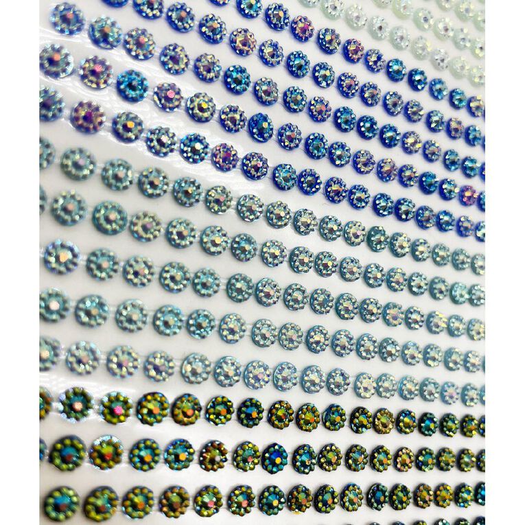 Uniti Gem Stickers 380pcs Blue