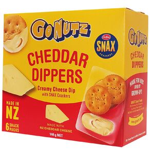 GoNutz Cheddar Dippers 6 Pack
