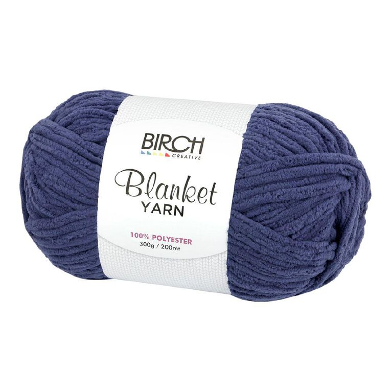 Birch Blanket Yarn 100% Polyester 300G Blue