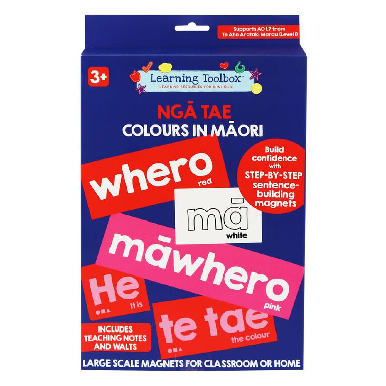 Learning Toolbox Magnetic Colours in Te Reo Maori 27 Pieces