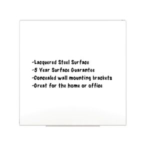 Boyd Visuals Lacquered Whiteboard 1200 x 1200mm