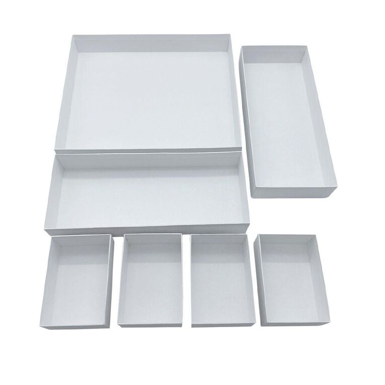 WS Drawer Organiser 7 Piece White