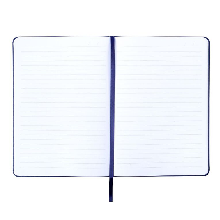 WS Recycled PU Hard Cover Notebook Blue A5