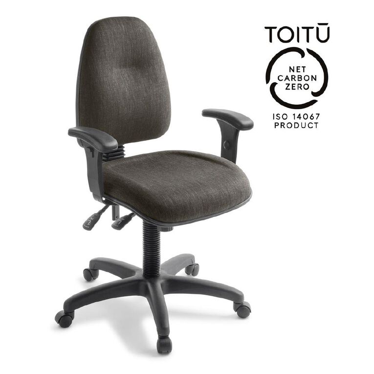 Eden Spectrum Deluxe 3 Highback Ergonomic Chair with Arms Slate