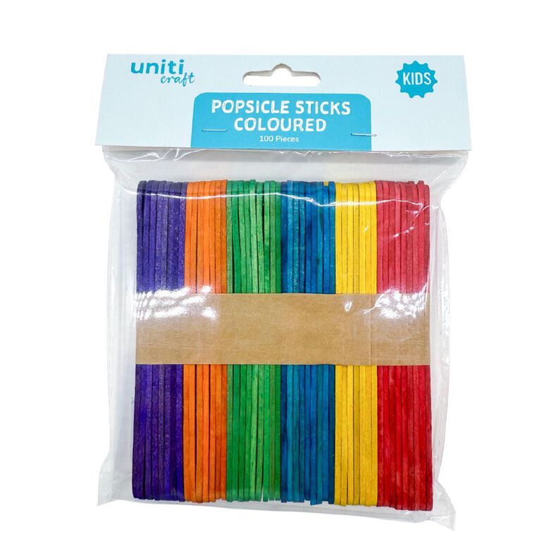 Uniti Pop Sticks Colour 100 Pack