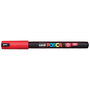 Uni Posca Marker 0.7mm Ultra-Fine Pin Tip Red